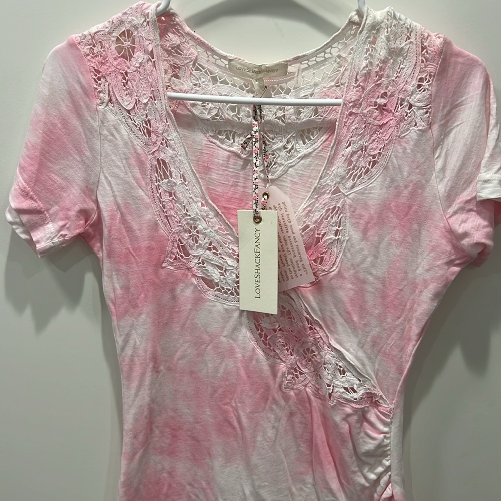 NWT LoveShackFancy Mildred Mini Wrap Dress